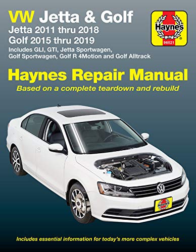 VW Jetta, Gli, Golf, Golf R & GTI 2012-18: Jetta 2011 Thru 2018 * Golf 215 Thru 2019 * Includes Gli, Gti, Jetta Sportwagen, Golf Sportwagen, Golf R ... Alltrack (Haynes Automotive Repair Manual)