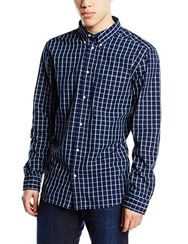 Wrangler L/S 2Pkt Flap Shirt Camisa, Azul (Medieval Blue), Small (Small) para Hombre