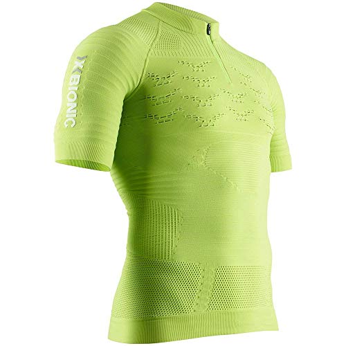 X-Bionic Camiseta M/C Effektor 4.0 Trail Run Half Zip Hombre Verde