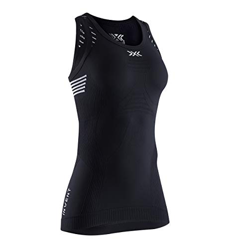 X-Bionic Invent Light Singlet T-Shirt, Mujer, Opal Black/Arctic White, S