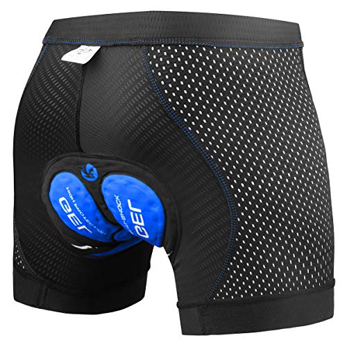 X-TIGER Hombres Ropa Interior de Bicicleta con 5D Gel Acolchado MTB Boxer Ciclismo Pantalones Cortos…