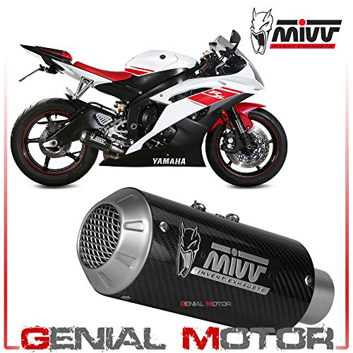 Y.021.LM3C Tubo De Escape Silenciador MIVV MK3 Carbono kat para YAMAHA YZF 600 R6 2006 2016